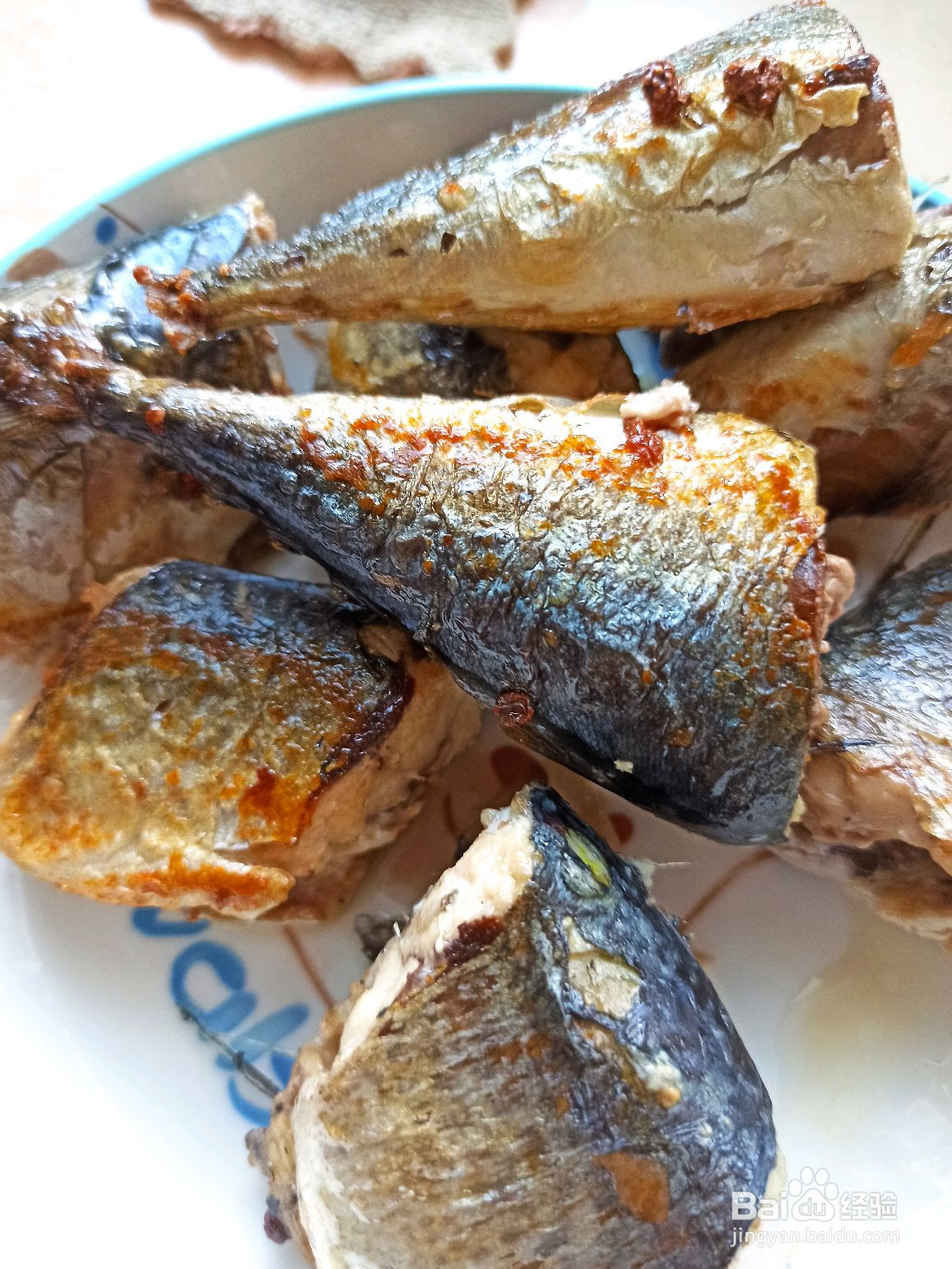 薄油煎椒盐鲅鱼的做法
