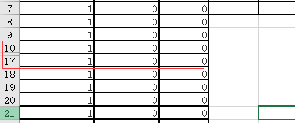 excel中定位功能的使用