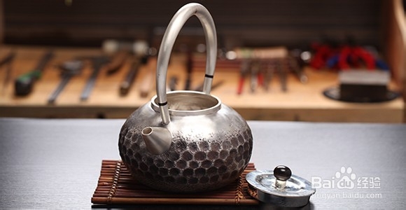 繁花似锦陶瓷纯银烧水壶