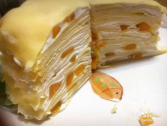 自制芒果千层蛋糕