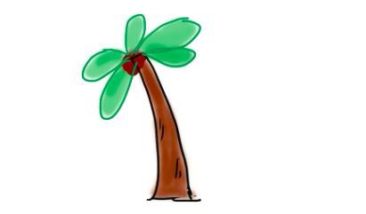 简笔画教学：如何画一棵椰子树