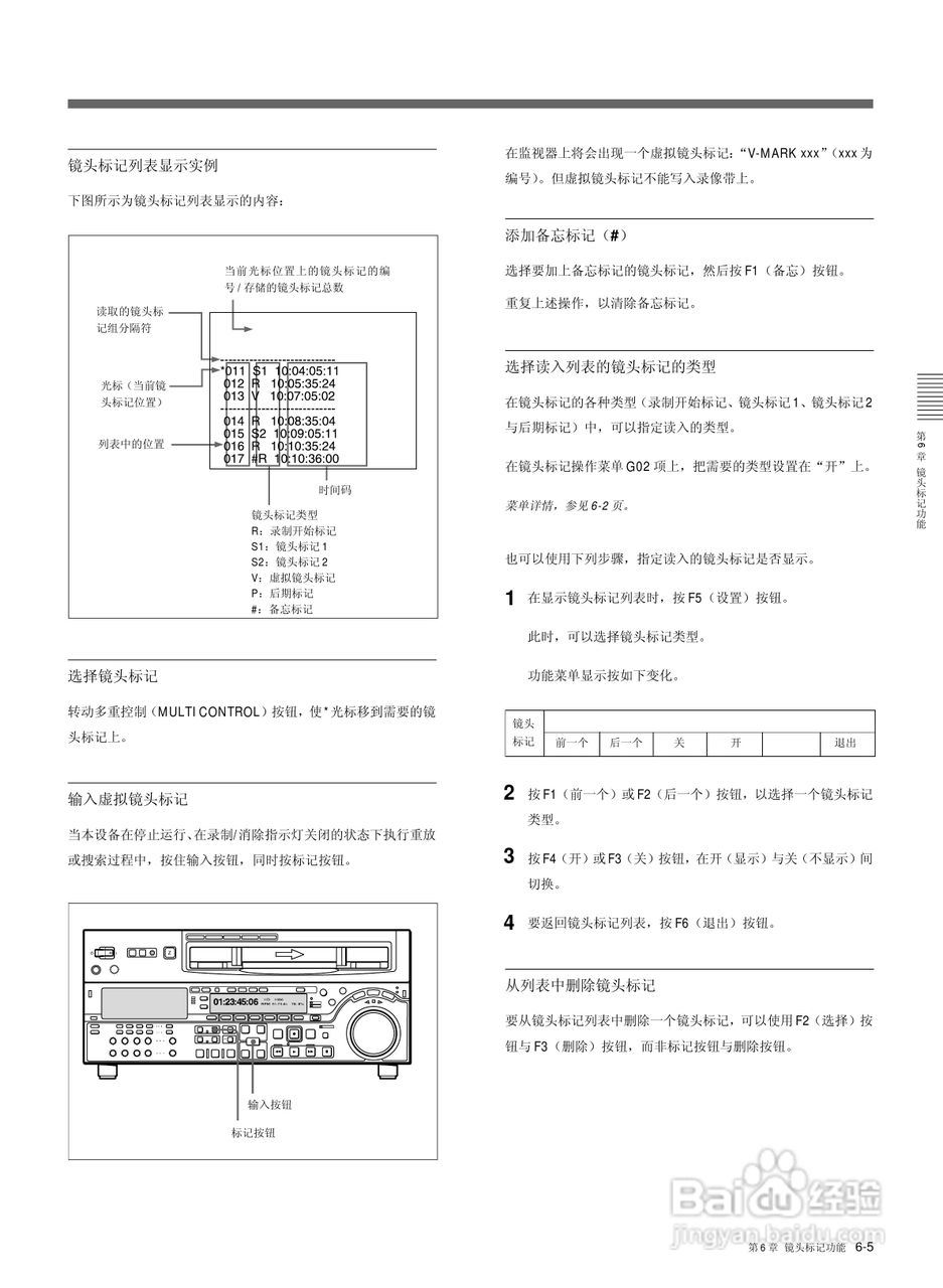 索尼HDW-M2000数字摄录一体机使用说明书:[8]