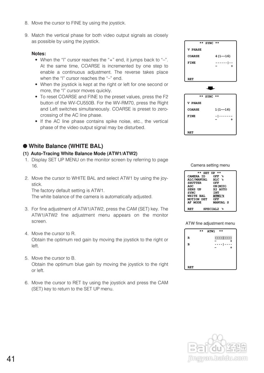 松下WV-CW864E彩色闭路监控摄像机使用说明书:[4]