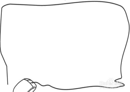 首先 我们画哈利波特手抄报的边框  我们用鼠标外加曲线做边框