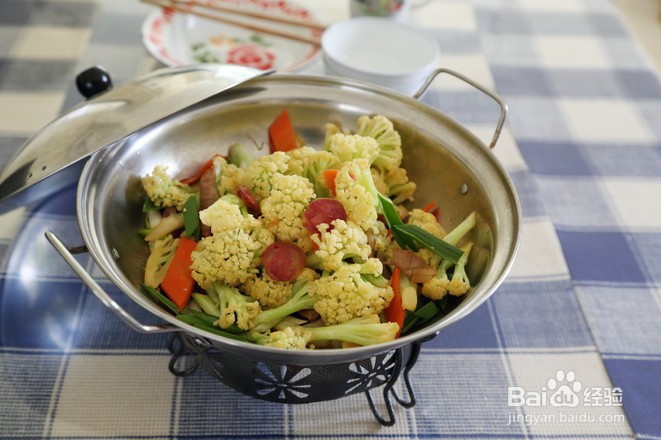 教你做干锅有机菜花