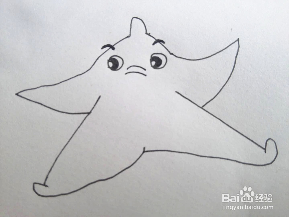 简笔画之海星的简单画法