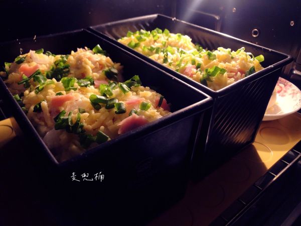 香葱芝士火腿吐司面包