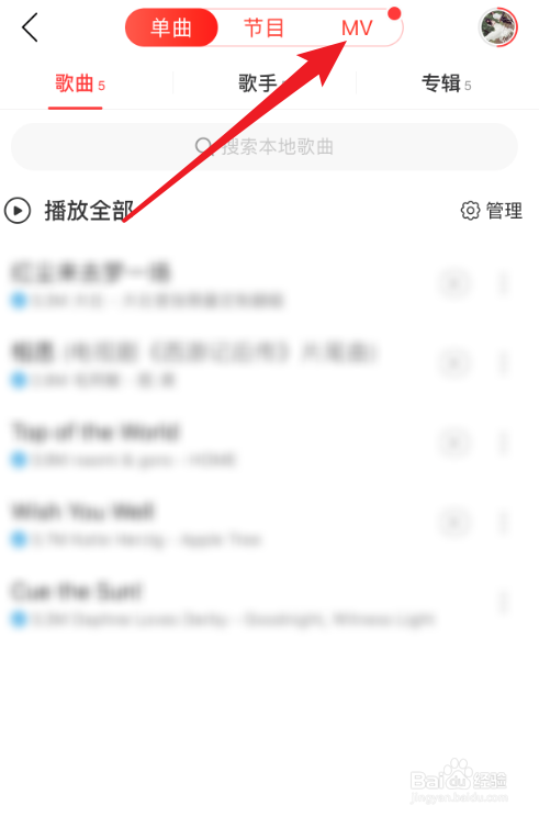 怎么查看网易云音乐上下载的MV