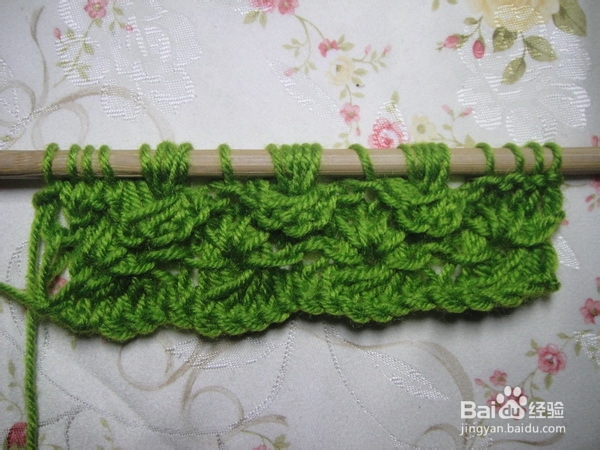 围巾织法——太阳花详细图解