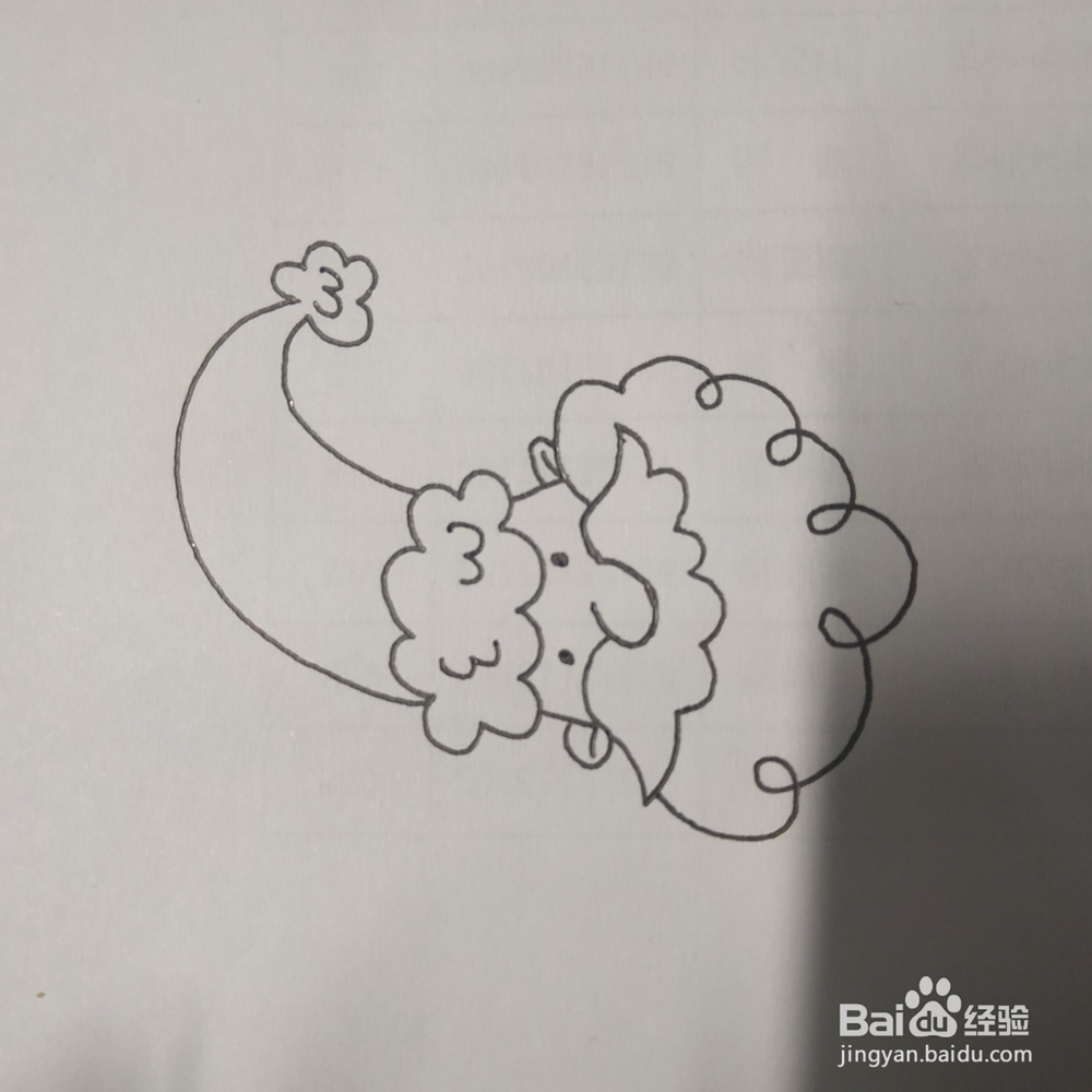 圣诞老人的简笔画要怎么画