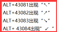 箭头符号怎么打?↑↓→←