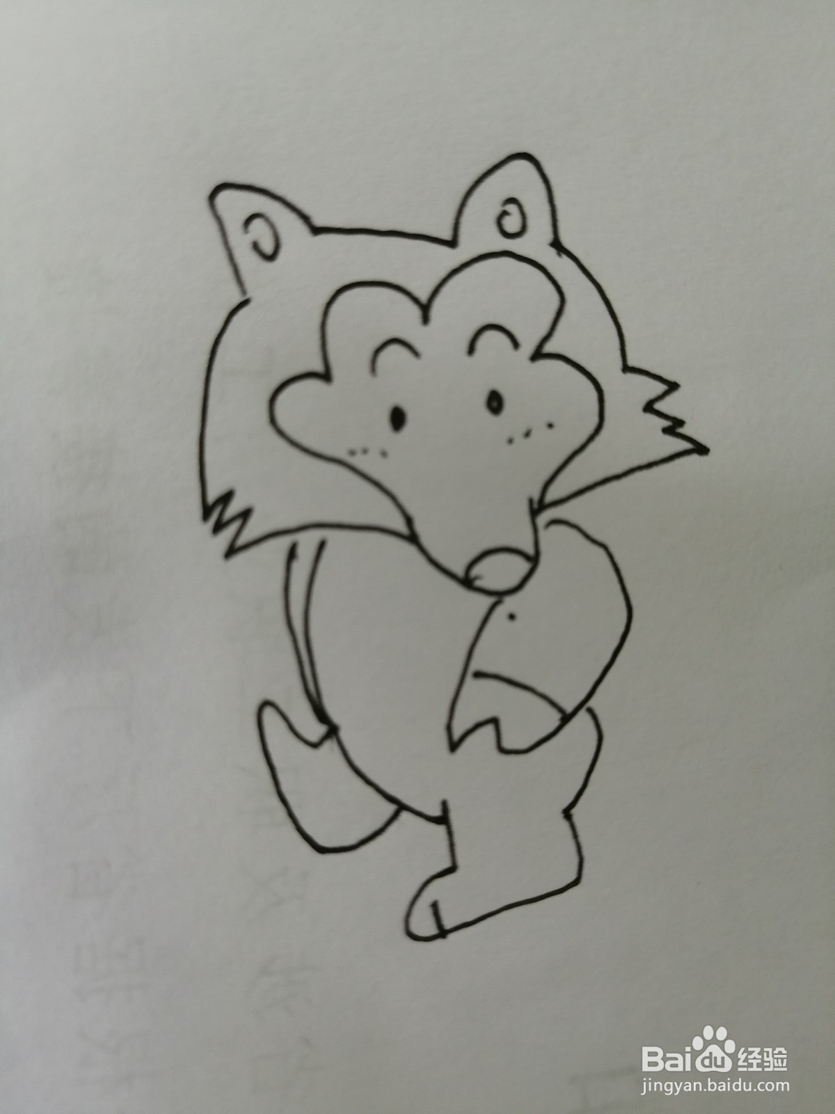 简笔画可爱的小狐狸怎么画