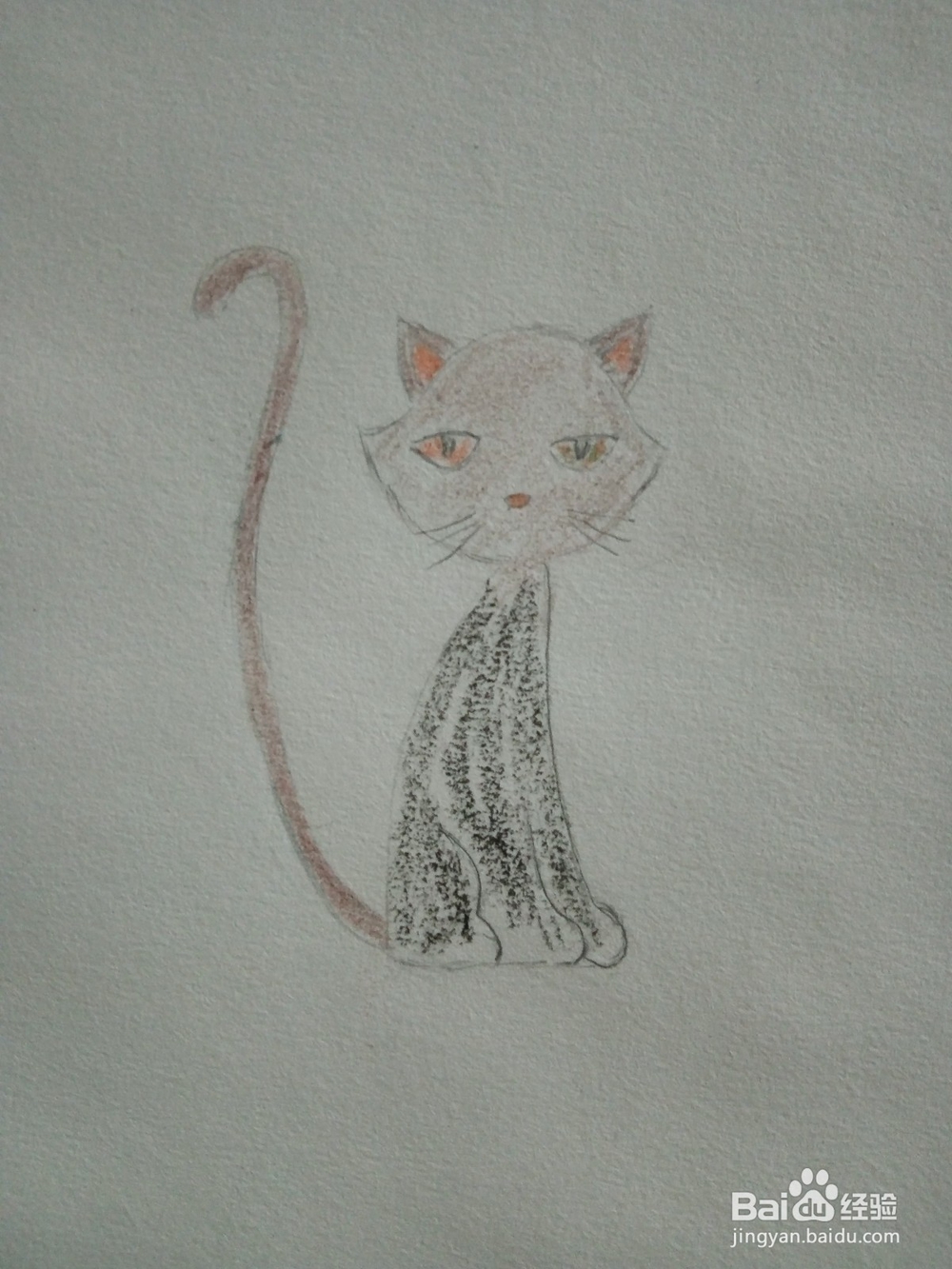 幼儿简笔画小猫的画法