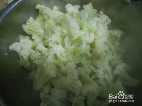 炒花菜的制作方法