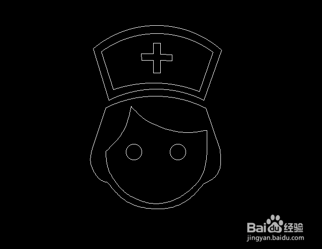 使用CAD如何绘制护士