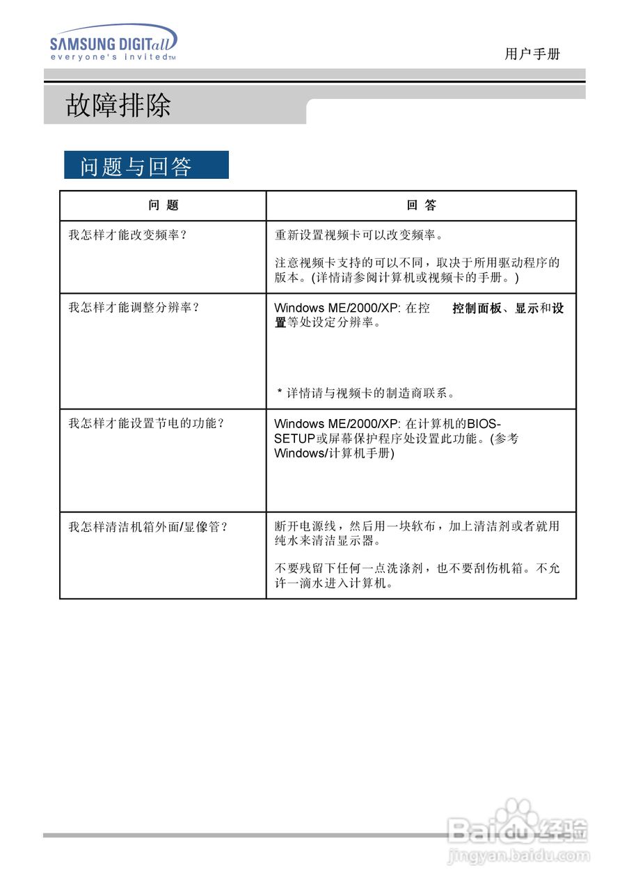 三星151N液晶显示器使用说明书:[6]