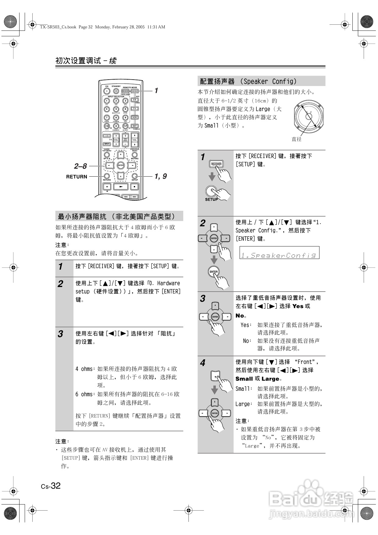 安桥AV接收机TX-SR503型使用说明书:[2]