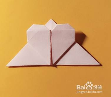 爱心书签折纸方法(一)