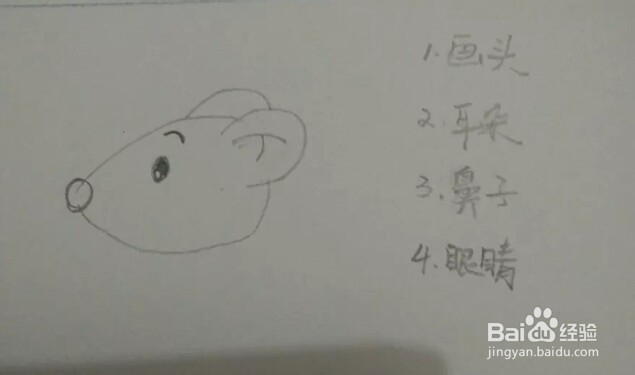 简笔画动物：[1]中国生肖-鼠