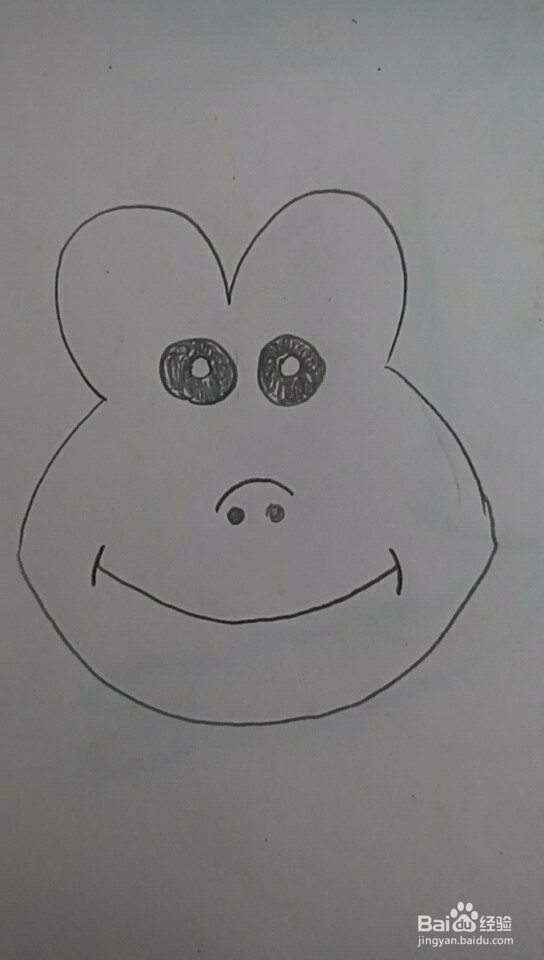 多妈简笔画动物小猴子