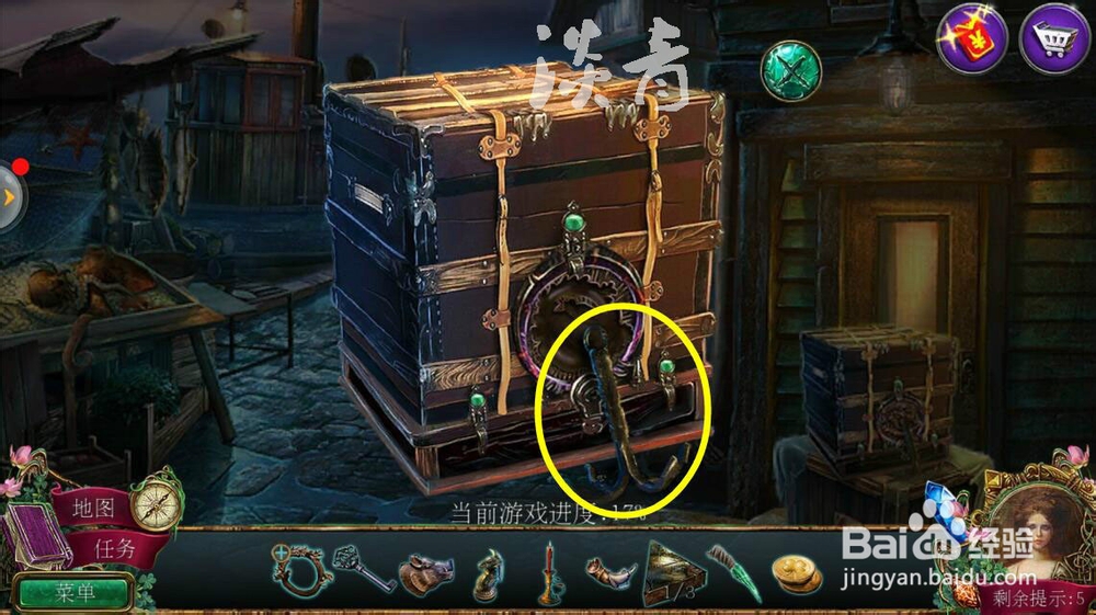 密室逃脱12神庙之旅第7关打开表演车找到拼图片