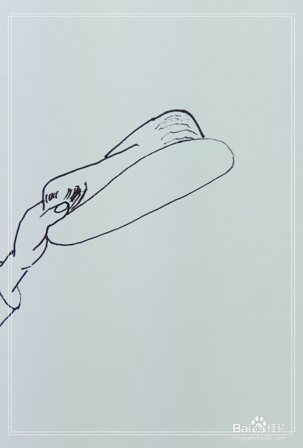 怎样画简笔画“手拿着帽子”？