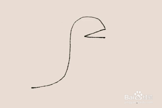 简笔画之乔治的恐龙