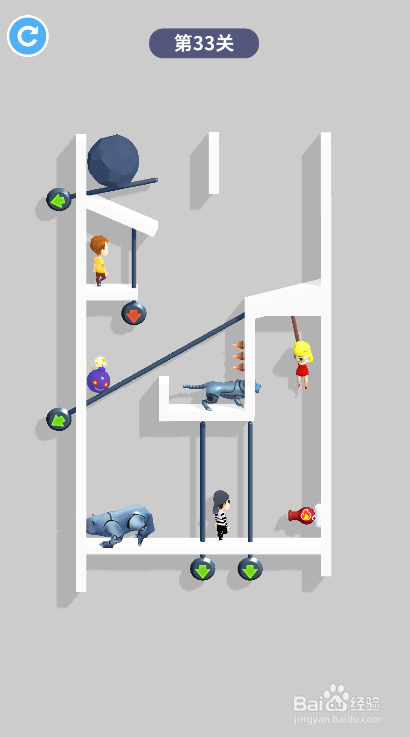 Tap Tap Rescue的第33关如何通关
