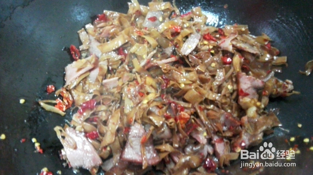 家常菜＆扁豆干炒腊肉的做法