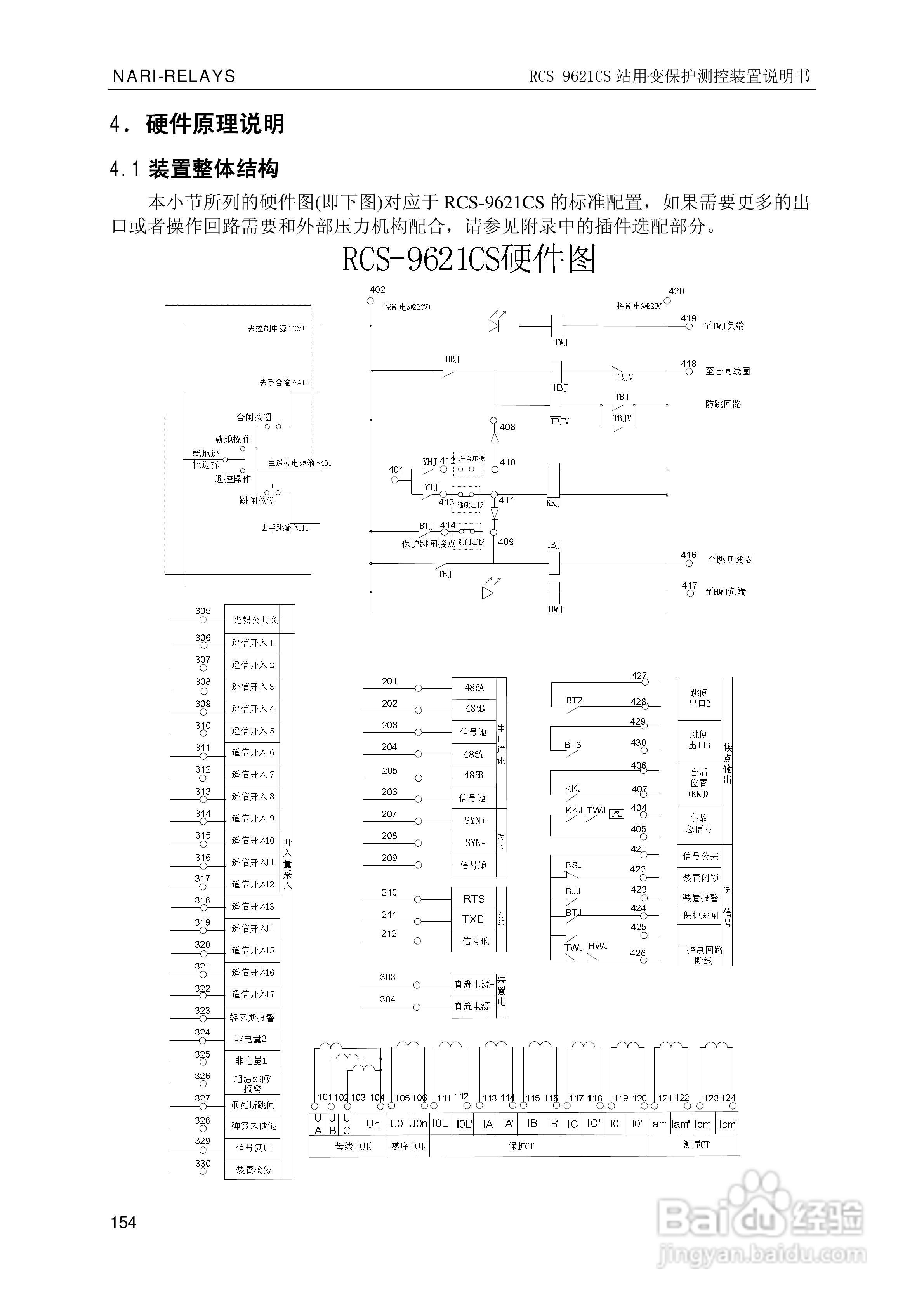 南瑞继保RCS-9681CS变压器后备保护测控装置说明书:[16]
