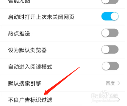 安卓版私密浏览器如何开启不良广告标识过滤？