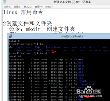 linux常用命令：[2]创建文件和文件夹