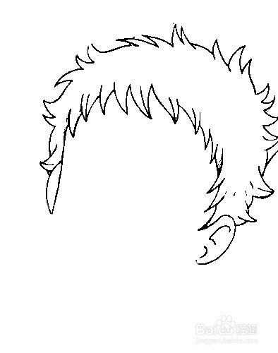 简笔画-如何画Q版人物银魂勘七郎的简笔画