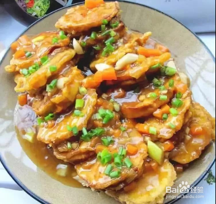 糖醋茄盒的做法