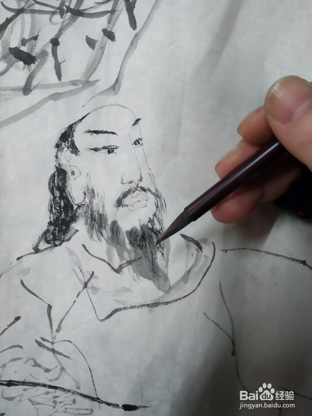 “残羹冷炙有德色，不如著书黄叶村“写意画步骤