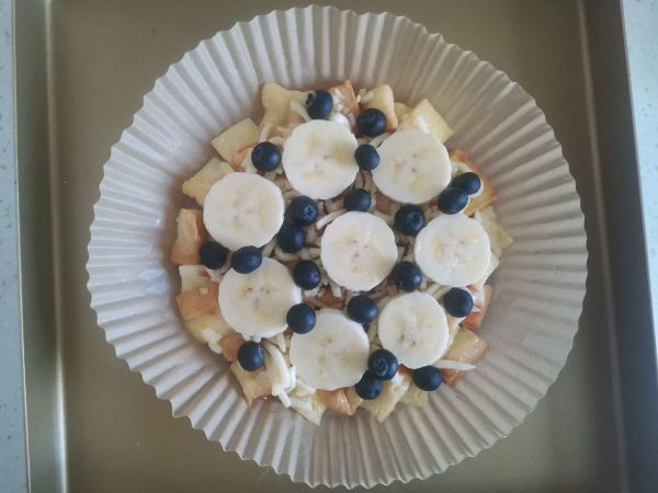 蓝莓香蕉吐司披萨