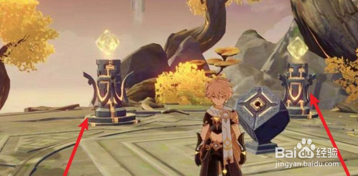 原神如何解开曲径通幽处的柱子