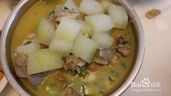 冬瓜炖鸡的制作方法