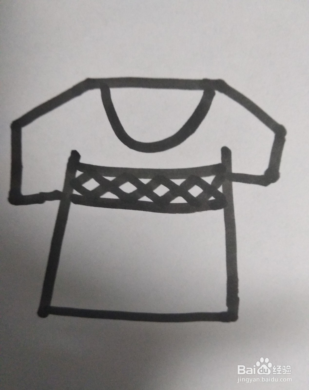 衣服的简笔画--T恤的简笔画