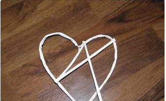 手工立体心形折纸编织装饰摆件