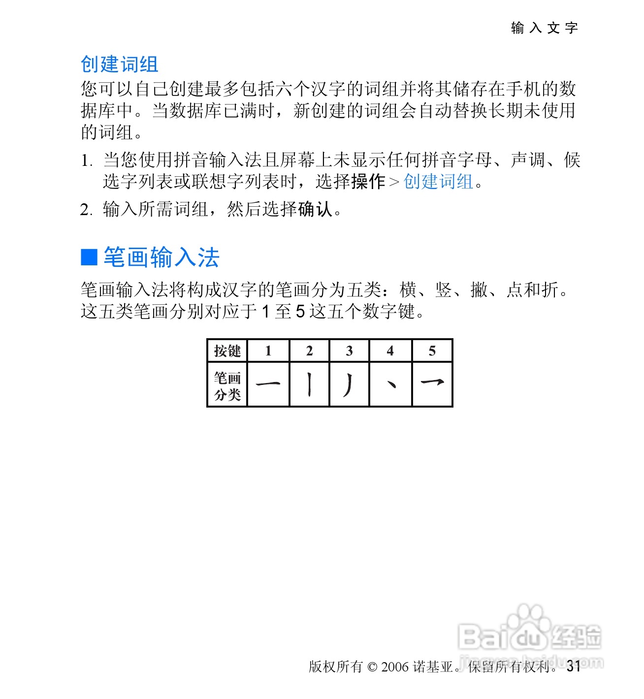 诺基亚6060V手机使用说明书:[4]