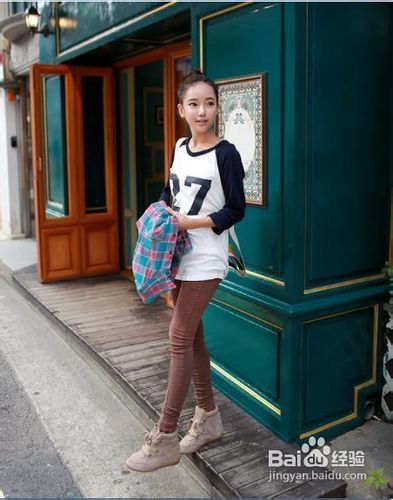 韩流街拍美女穿搭术显瘦显高超给力