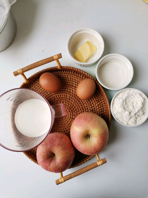 苹果千层蛋糕,不用打发,搅一搅就能做