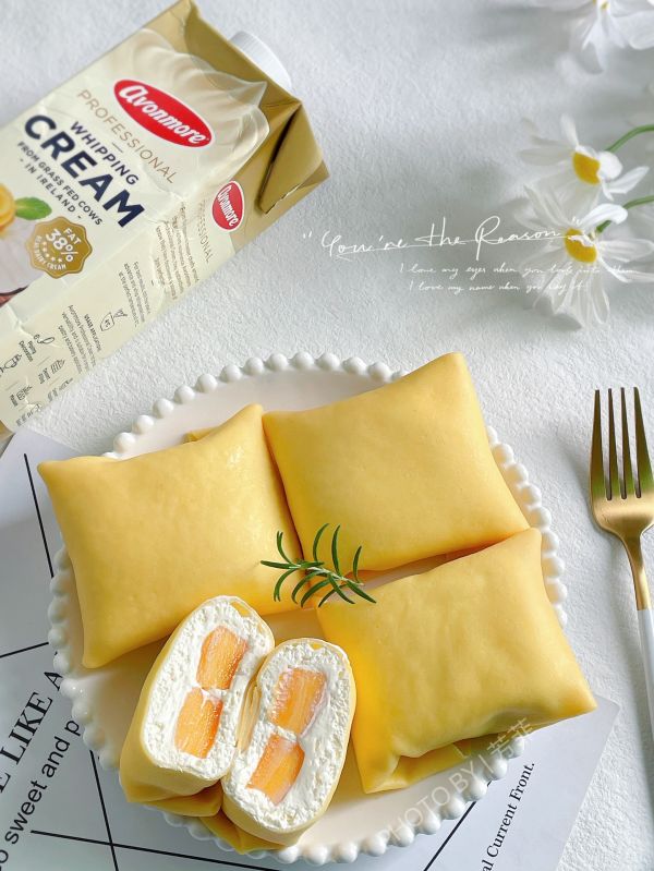 芒果班戟香甜软糯巨好吃