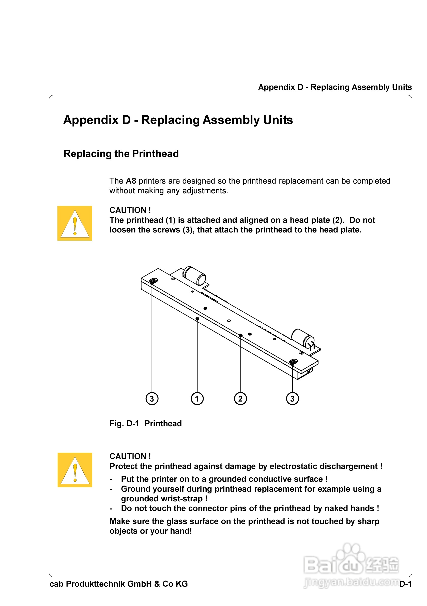 cab A8300打印机使用说明书:[11]