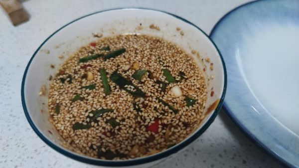 空气炸锅老豆腐蘸酱