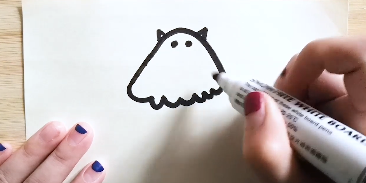 怎样画扇贝的简笔画?