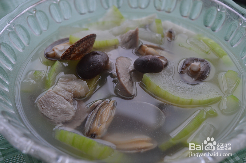 冬瓜蛤子香菇汤的作法