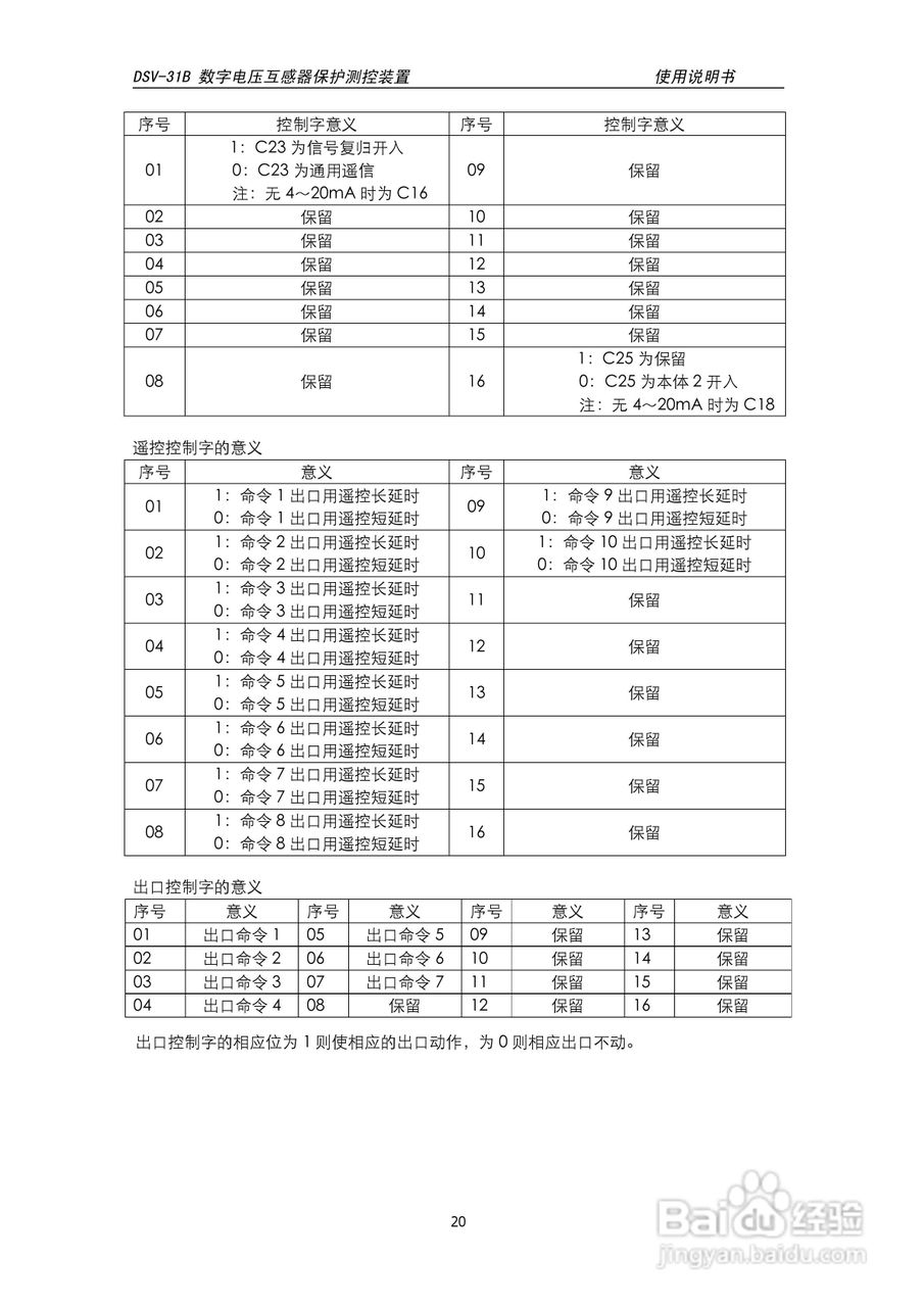 天能DSV-31B数字电压互感器保护测控装置说明书:[2]