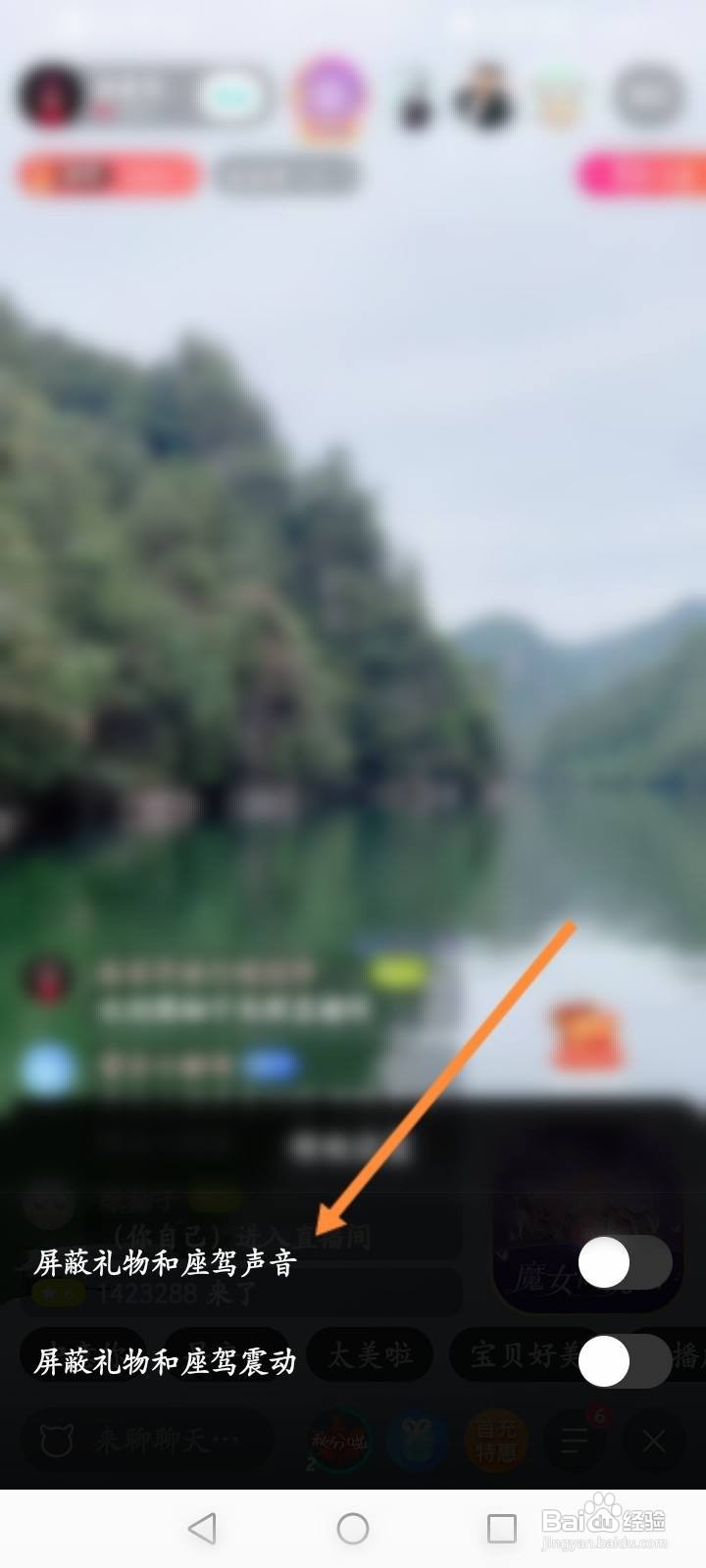映客直播怎么开启屏蔽礼物特效功能